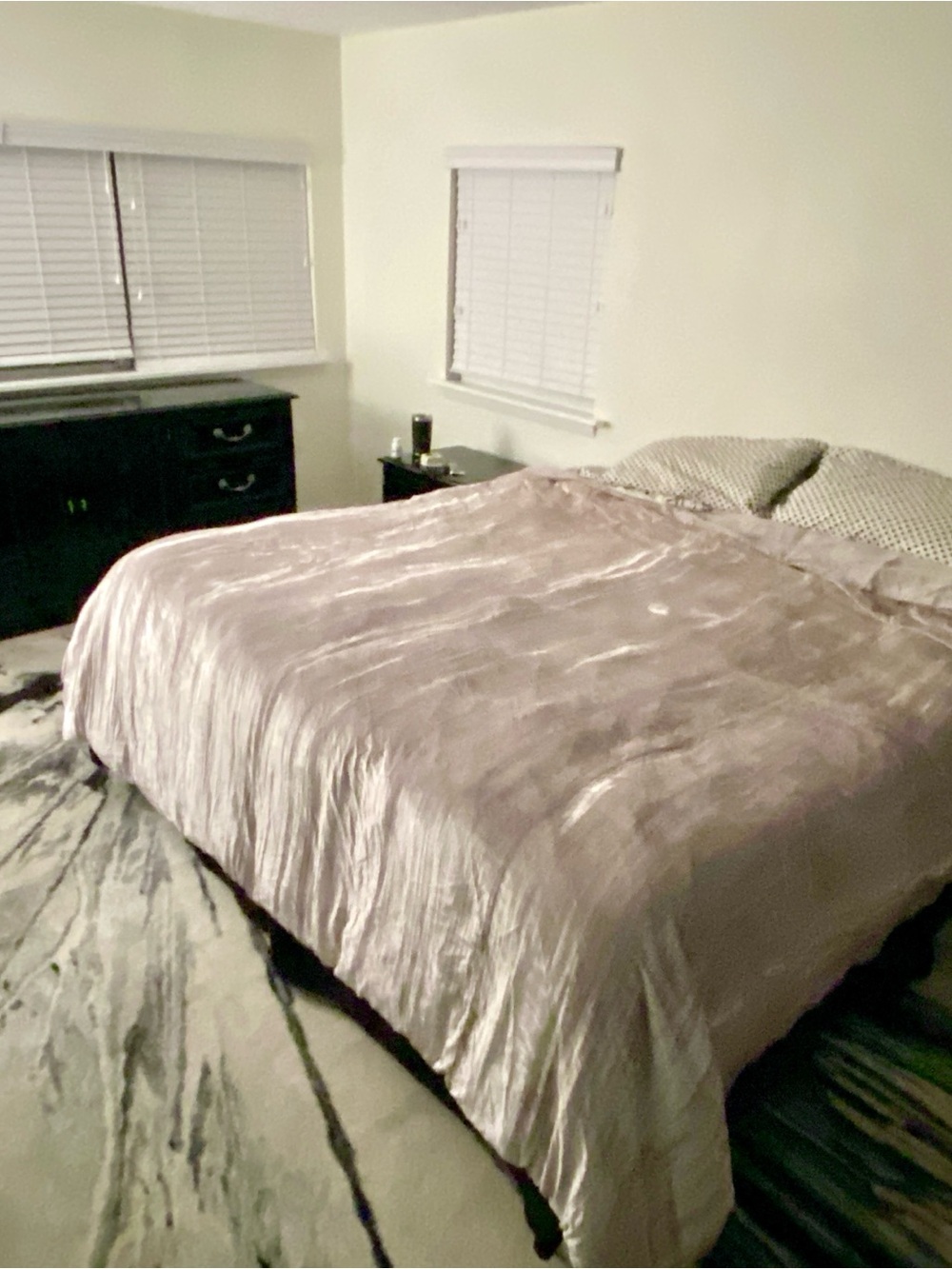 West Elm Crushed Velvet King Duvet - Silver/Gray, High-Quality
